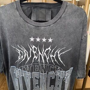 Givenchy Men's Charcoal Graphic Tee
